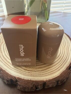 RHODE Pocket Blush Stick in Candy Apple - Brown Case